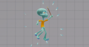 NASB2 Squidward LightForwardAir-PaintbrushFury.png