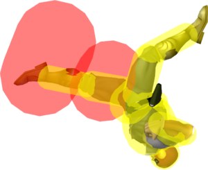 SSBM Captain Falcon uAir Hitbox3.png