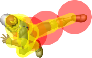 SSBM Captain Falcon nAir Hitbox2.png