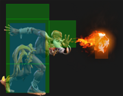 SF6 Dhalsim 236p hitbox.png